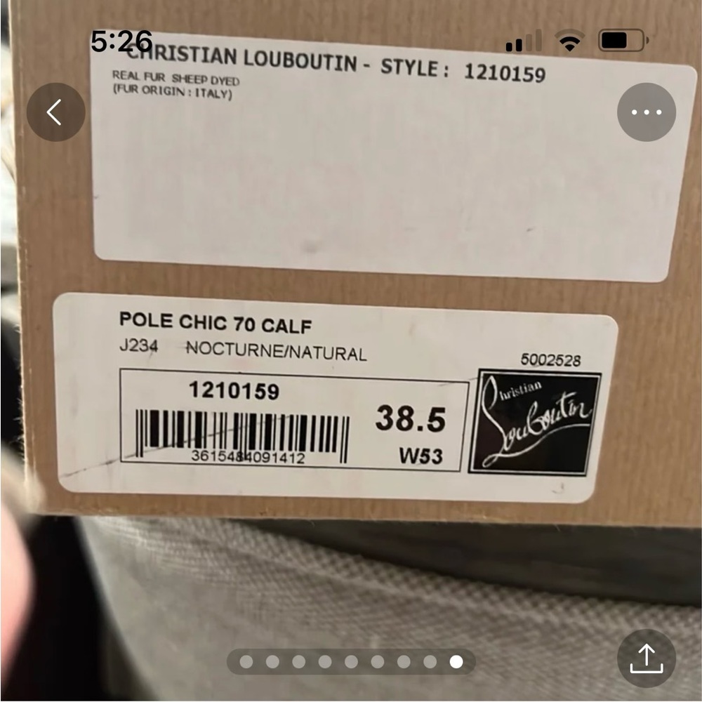brand new real Christian Louboutin boots never worn, w box, dust covers.